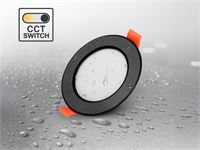 [01162] 4.9w Cct 3-Colour Recessed Spot Waterproof Black – foto 2 – kavel bij Hammertime, Puurs