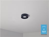[00840] Gu10 Recessed Fixture, Black, Tiltable, With Lamp Holder – foto 4 – kavel bij Hammertime, Puurs