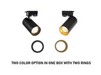 [03005] 2 Metre Track System With 6 Pcs Track Spot Gu10 Socket With Ring – foto 3 – kavel bij Hammertime, Puurs