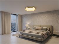 [01203] Auren Design Ceiling Lamp Gold 62cm 50w Led Cct 3 Colour & 3 Step Dimming – foto 5 – kavel bij Hammertime, Puurs