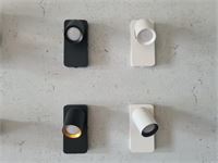 [00943] Bedside Lamp Wall Light Gu10 Fixture Cylinder Sand White Adjustable – foto 3 – kavel bij Hammertime, Puurs
