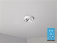 [00841] Gu10 Recessed Fixture, White, Tiltable, With Lamp Holder – foto 2 – kavel bij Hammertime, Puurs