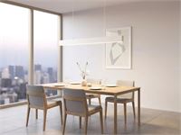 [hrz201] 40w Led 120cm Linear Design Pendant Lamp With 3 Colour Light Switch White – foto 3 – kavel bij Hammertime, Puurs