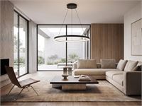 [01188] Orien Design Pendant Lamp Sand Black 60cm 28w Led Cct 3 Colour & 3-Step Dimming – foto 3 – kavel bij Hammertime, Puurs
