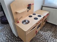 1 Houten Speelgoedkeukentje En Wasmachine – foto 2 – kavel bij Hammertime