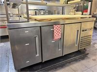 1 3-Deurs Rvs Koelwerkbank Fagor – kavel bij Hammertime