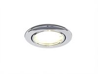 [00912] Gu10 Recessed Fixture, Chrome, With Lamp Holder – foto 2 – kavel bij Hammertime, Puurs