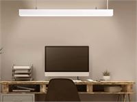 [hrz201] 40w Led 120cm Linear Design Pendant Lamp With 3 Colour Light Switch White – foto 9 – kavel bij Hammertime, Puurs
