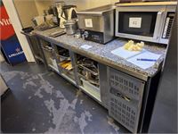 1 Rvs Werktafel Met Marmeren Blad – foto 4 – kavel bij Hammertime