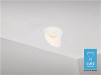 [00920] Gu10 Recessed Design Fixture, Cylinder, Sand White, With Lamp Holder – foto 3 – kavel bij Hammertime, Puurs