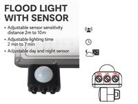 [01113] 50w 3000k Led Floodlights With Sensor And Lens Waterproof – foto 5 – kavel bij Hammertime, Puurs