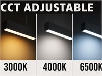 [hrz200] 40w Led 120cm Linear Pendant Lamp 3 Colour Light Switch Black – foto 8 – kavel bij Hammertime, Puurs