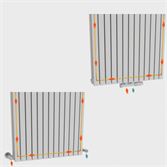 1 X H1800xb500 Dubbele Design Radiator Vero Mat Wit – foto 5 – kavel bij Hammertime, Bornem