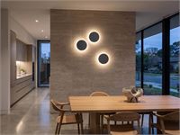 [01210] 8.5w Led Wall Light Round Design 3in1 Colour Cct Sand Black – foto 4 – kavel bij Hammertime, Puurs