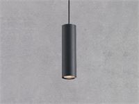 [00894] Gu10 Decorative Pendant Lamp Cylinder 24cm Sand Black – foto 3 – kavel bij Hammertime, Puurs