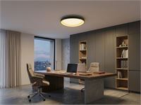 [01202] Auren Design Ceiling Lamp Black 62cm 50w Led Cct 3 Colour & 3 Step Dimming – foto 5 – kavel bij Hammertime, Puurs