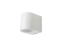 [00879] Modern Semi-Circular Wall Light Gu10 Socket Sand White Waterproof – foto 2 – kavel bij Hammertime, Puurs