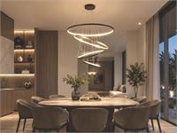 [01195] Orien Design Pendant Lamp Sand Black And Gold 20cm&40cm&60cm&80cm&100cm 5 Ring 160w Led Cct 3 Colour – foto 3 – kavel bij Hammertime, Puurs