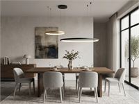 [01191] Orien Design Pendant Lamp Sand Black And Gold 80cm&40cm Duo Ring 50w Led Cct 3 Colour & 3-Step Dimming – foto 3 – kavel bij Hammertime, Puurs