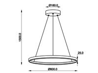 [01188] Orien Design Pendant Lamp Sand Black 60cm 28w Led Cct 3 Colour & 3-Step Dimming – foto 8 – kavel bij Hammertime, Puurs