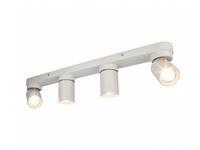 [00967] Gu10 Surface-Mounted Spotlight Fixture 4 Cylinders Sand White Rotatable – foto 4 – kavel bij Hammertime, Puurs