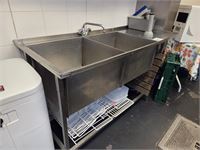 1 Rvs Dubbele Wastafel – foto 3 – kavel bij Hammertime