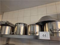 1 Lot Potten En Pannen, Rvs Kookgerei – foto 3 – kavel bij Hammertime