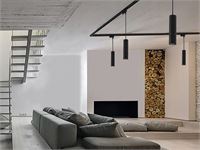 [00896] Gu10 Track Spot Decorative Pendant Lamp Cylinder 24cm Sand Black – foto 6 – kavel bij Hammertime, Puurs