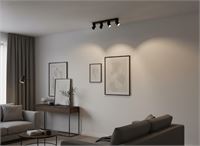 [00966] Gu10 Surface-Mounted Spotlight Fixture 4 Cylinders Sand Black And Gold Rotatable – foto 4 – kavel bij Hammertime, Puurs