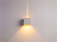 [01205] 7w Led White Wall Lamp Cube Dual Light Adjustable Waterproof – foto 4 – kavel bij Hammertime, Puurs