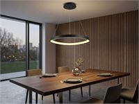 [01204p] Auren Design Pendant Lamp Black 62cm 50w Led Cct 3 Colour & 3 Step Dimming – foto 3 – kavel bij Hammertime, Puurs