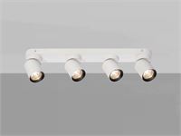 [00968] Gu10 Surface-Mounted Spotlight Fixture 4 Cylinders Sand White And Black Rotatable – foto 5 – kavel bij Hammertime, Puurs