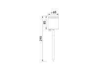 [01069] Spike Spotlight Garden Light Gu10 Socket Sand Black Rotatable Waterproof – foto 8 – kavel bij Hammertime, Puurs