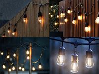 [01132] 10-Meter E27 Festoon String Light With Pendant Sockets, Connectable And Water-Resistant – foto 5 – kavel bij Hammertime, Puurs