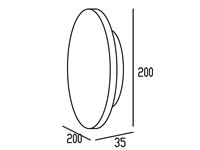[01210] 8.5w Led Wall Light Round Design 3in1 Colour Cct Sand Black – foto 7 – kavel bij Hammertime, Puurs