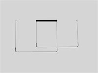 [01213] Alura Linear Pendant Lamp Sand Black 100cm&100cm Duo Line 40w Led Cct 3 Colour & 3 Step Dimming – foto 6 – kavel bij Hammertime, Puurs