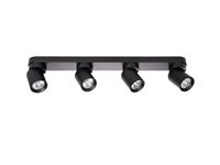 [00965] Gu10 Surface-Mounted Spotlight Fixture 4 Cylinders Sand Black Rotatable – foto 5 – kavel bij Hammertime, Puurs