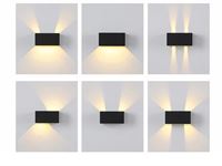 [00981] 12w Led Black Wall Lamp 4-Light Adjustable Waterproof – foto 2 – kavel bij Hammertime, Puurs