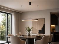 [01189] Orien Design Pendant Lamp Sandy Black 80cm 40w Led Cct 3 Colour & 3-Step Dimming – foto 3 – kavel bij Hammertime, Puurs