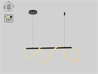 [01212] Edera Design Pendant Lamp Sand Black 110cm 40w Led Cct 3 Colour & 3 Step Dimming – foto 4 – kavel bij Hammertime, Puurs