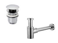 1 X Design Sifon Met Afvoerplug Chrome – kavel bij Hammertime, Bornem