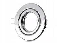 [00912] Gu10 Recessed Fixture, Chrome, With Lamp Holder – foto 4 – kavel bij Hammertime, Puurs