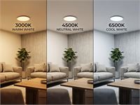 [01185] 24w Cct 3-Colour Surface-Mounted Led Panels Splashproof With Sensor – foto 6 – kavel bij Hammertime, Puurs