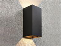 [01207] 7w Led Black Wall Lamp Dual Light Adjustable Waterproof – foto 4 – kavel bij Hammertime, Puurs