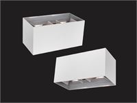 [00982] 12w Led White Wall Lamp 4-Light Adjustable Waterproof – foto 7 – kavel bij Hammertime, Puurs