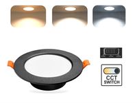 [01162] 4.9w Cct 3-Colour Recessed Spot Waterproof Black – foto 4 – kavel bij Hammertime, Puurs