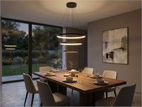[01192] Orien Design Pendant Lamp Sand Black 20cm&40cm&60cm Trio Ring 50w Led Cct 3 Colour & 3-Step Dimming – foto 3 – kavel bij Hammertime, Puurs
