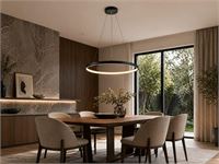 [01188] Orien Design Pendant Lamp Sand Black 60cm 28w Led Cct 3 Colour & 3-Step Dimming – foto 5 – kavel bij Hammertime, Puurs