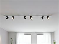 [03005] 2 Metre Track System With 6 Pcs Track Spot Gu10 Socket With Ring – foto 11 – kavel bij Hammertime, Puurs