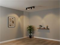 [00966] Gu10 Surface-Mounted Spotlight Fixture 4 Cylinders Sand Black And Gold Rotatable – foto 2 – kavel bij Hammertime, Puurs